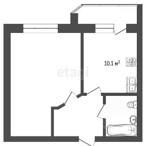 Продается 1-комн. квартира, 38,3 м²
