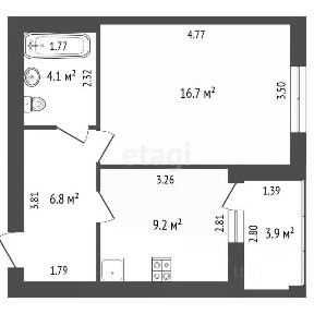Продается 1-комн. квартира, 36,8 м²