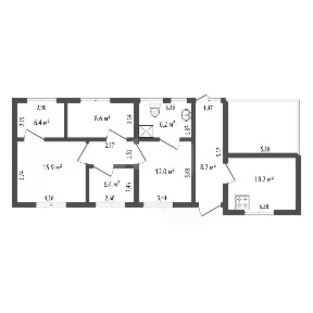 Продается 1-этажный дом, 85,3 м²