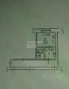 Продается 1-комн. квартира, 12,4 м²