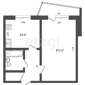 Продается 1-комн. квартира, 38,7 м²