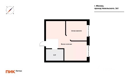 Сдается 1-комн. квартира, 40 м²