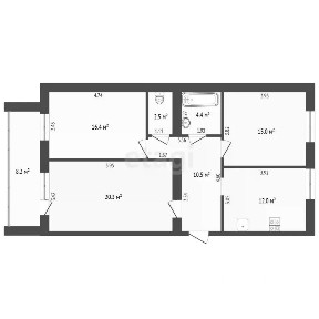 Продается 3-комн. квартира, 81,1 м²