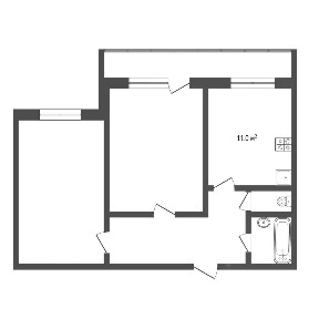 Продается 2-комн. квартира, 46,3 м²