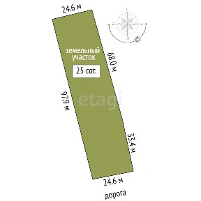 Продается участок, 25 сот.
