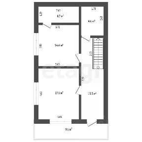 Продается 2-этажный дом, 124,9 м²