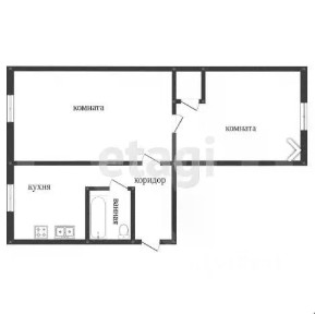 Продается 2-комн. квартира, 44,8 м²