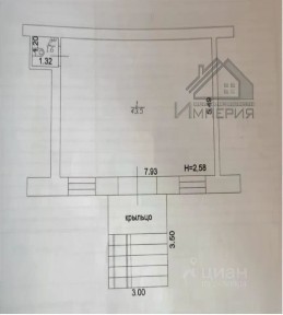 Продается помещение свободного назначения, 45 м²
