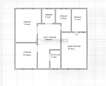 Продается 1-этажный дом, 110 м²