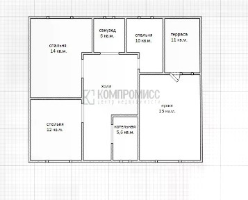 Продается 1-этажный дом, 90 м²