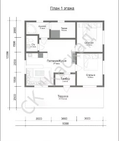 Продается 1-этажный дом, 85,6 м²
