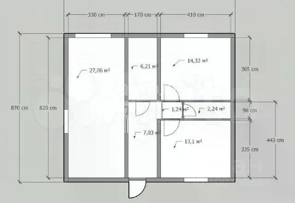 Продается 1-этажный дом, 78 м²