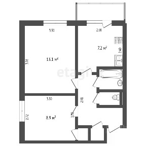 Продается 2-комн. квартира, 40 м²