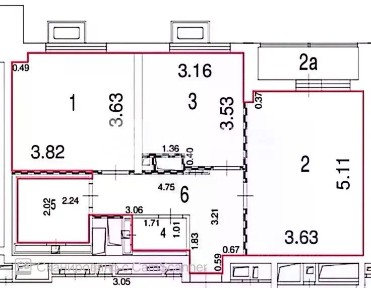 Продается 2-комн. квартира, 57,8 м²