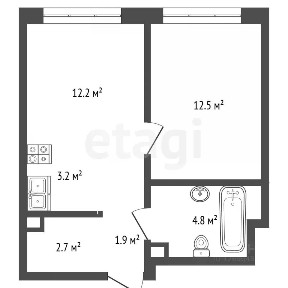 Продается 1-комн. квартира, 36,2 м²