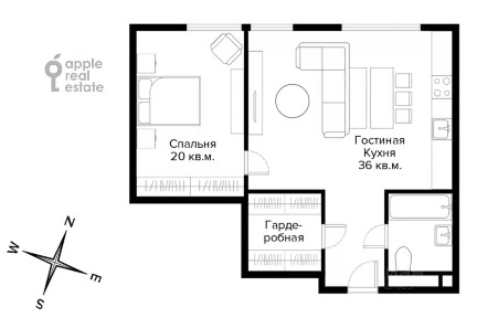 Продаются 2-комн. апартаменты, 70,5 м²