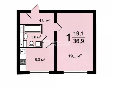 Продается 1-комн. квартира, 39,6 м²