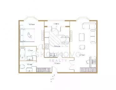 Продается квартира свободной планировки, 75,6 м²