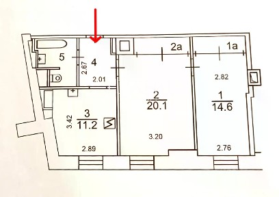 Продается 2-комн. квартира, 61 м²