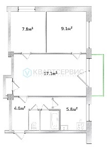 Продается 3-комн. квартира, 49 м²