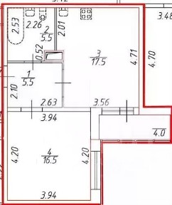 Продается 1-комн. квартира, 45 м²