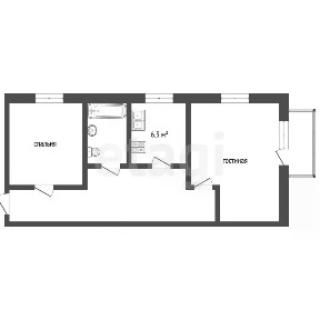 Продается 2-комн. квартира, 41,1 м²