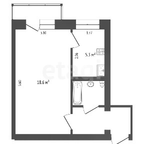 Продается 1-комн. квартира, 28,2 м²