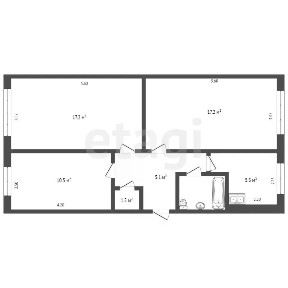 Продается 3-комн. квартира, 60,4 м²
