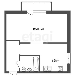 Продается 1-комн. квартира, 30,8 м²