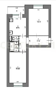 Продается 2-комн. квартира, 53 м²