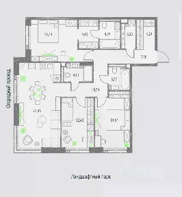 Продается 3-комн. квартира, 109,76 м²