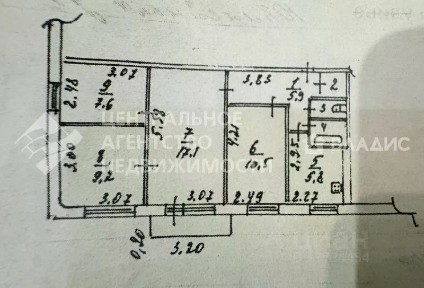 Продается 4-комн. квартира, 60,5 м²