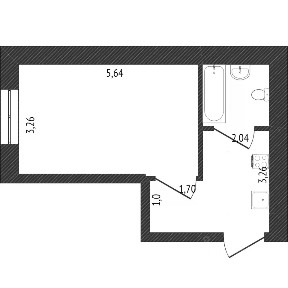 Продается 1-комн. квартира, 25 м²