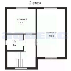 Сдается 2-этажный коттедж, 90 м²