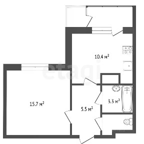 Продается 1-комн. квартира, 36,6 м²