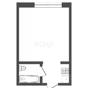 Продается студия, 16,3 м²