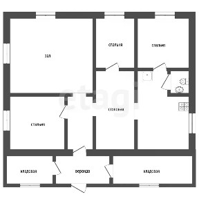 Продается 1-этажный дом, 86 м²