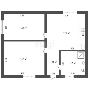 Продается 1-этажный дом, 87,5 м²