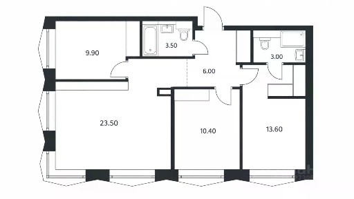 Продается 3-комн. квартира, 69,9 м²
