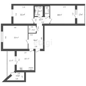 Продается 3-комн. квартира, 82,8 м²