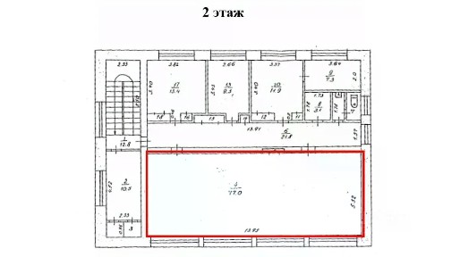 Сдается помещение свободного назначения, 77 м²