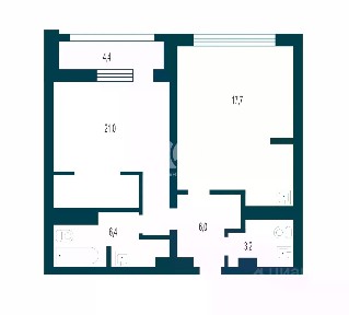 Продается 2-комн. квартира, 63,77 м²