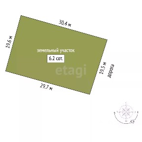 Продается 1-этажный дом, 88 м²