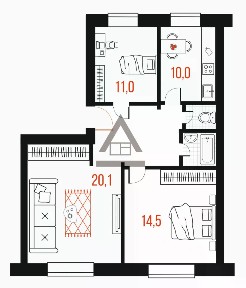 Продается 3-комн. квартира, 69,6 м²
