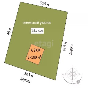 Продается 2-этажный дом, 180 м²