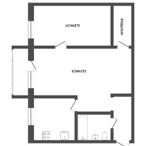 Продается 2-комн. квартира, 41,1 м²