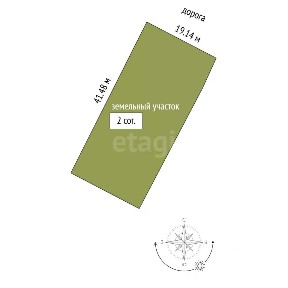 Продается 1-этажный дом, 63,2 м²
