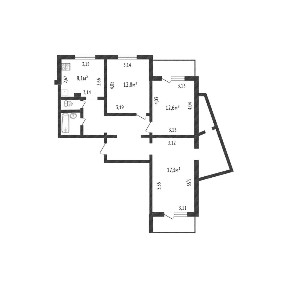 Продается 3-комн. квартира, 74,9 м²