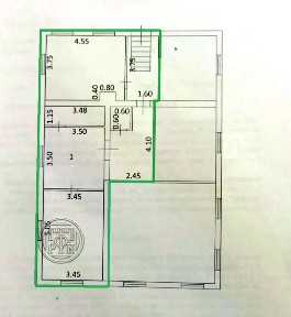 Продается 50% часть дома, 66 м²