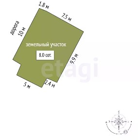Продается 2-этажный дом, 141 м²